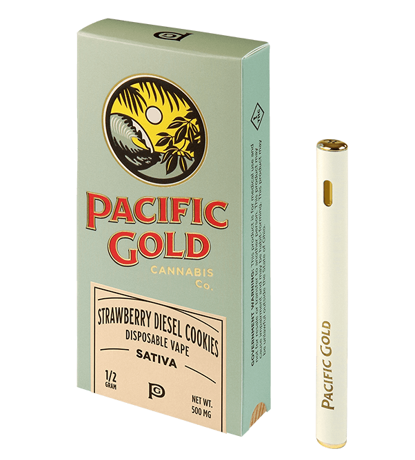 Pacific Gold Vape Pen Strawberry Diesel Cookies